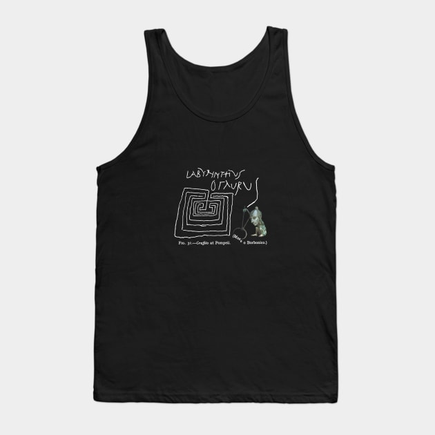 Labrynth Collage Design Tank Top by OpsimathArt